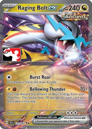 Raging Bolt ex (123/162) [Prize Pack Series Cards] Holofoil - Double Rare