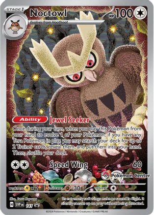 Noctowl (Pokemon Center Exclusive) (141) [SV Scarlet & Violet Promo Cards] Holofoil - Promo