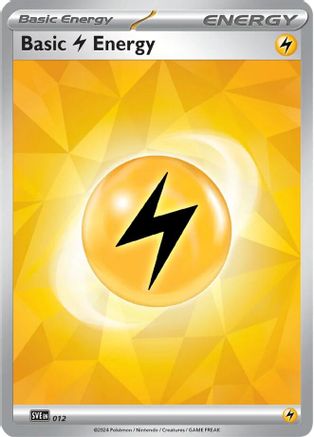 Basic Lightning Energy (012) [SVE Scarlet & Violet Energies] Holofoil - Common