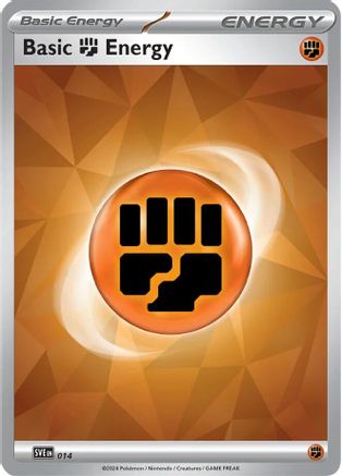 Basic Fighting Energy (014) [SVE Scarlet & Violet Energies] Holofoil - Common