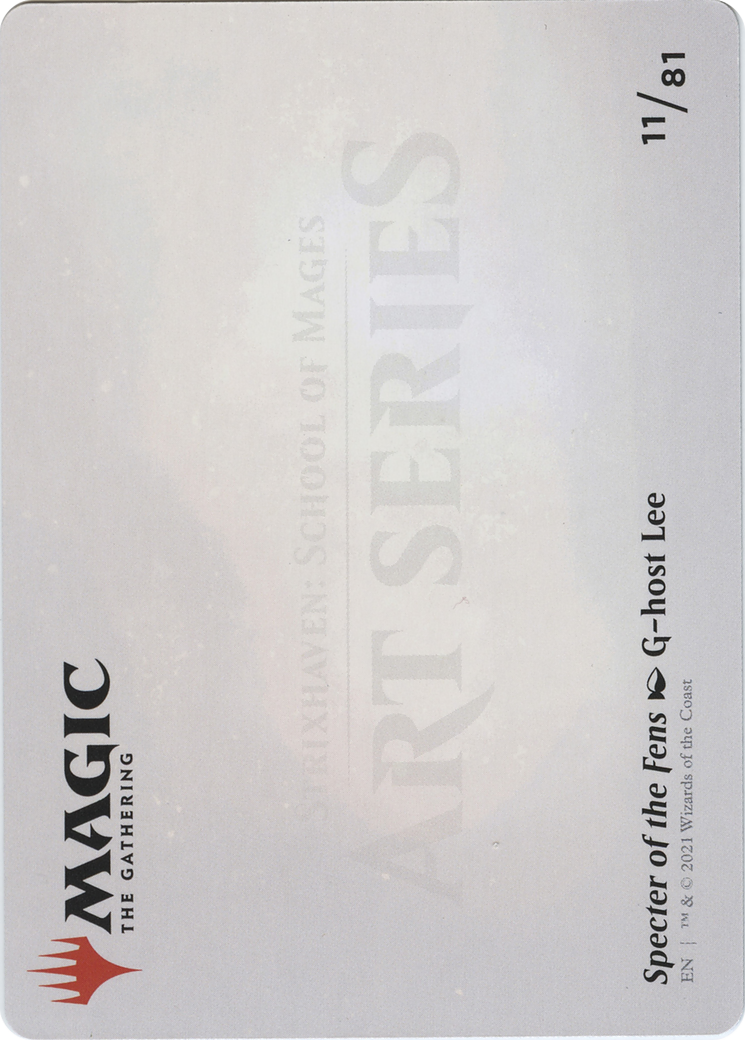 Specter of the Fens // Specter of the Fens (ASTX-011) (Borderless) [Strixhaven Art Series] Foil