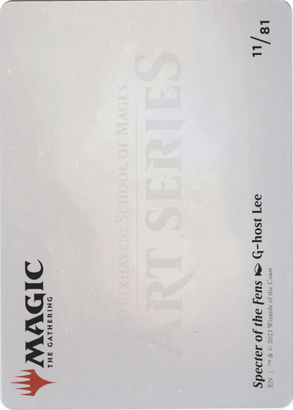 Specter of the Fens // Specter of the Fens (ASTX-011) (Borderless) [Strixhaven Art Series] Foil