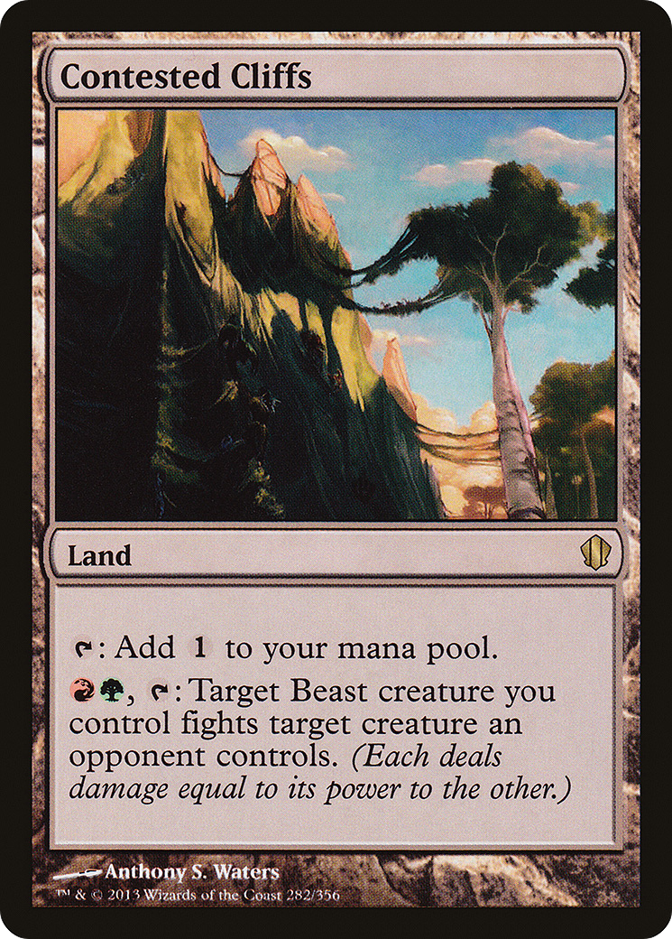 Contested Cliffs (C13-282) [Commander 2013]