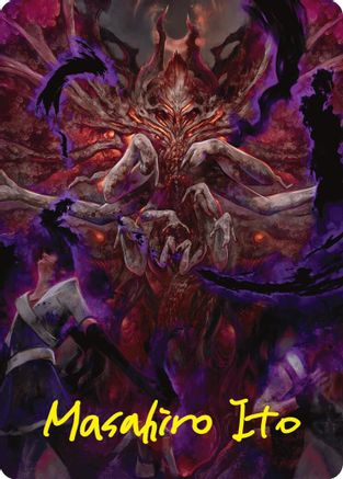 Damnation Art Card (Gold-Stamped Signature) (ASDSK-053) [Art Series: Duskmourn: House of Horror]