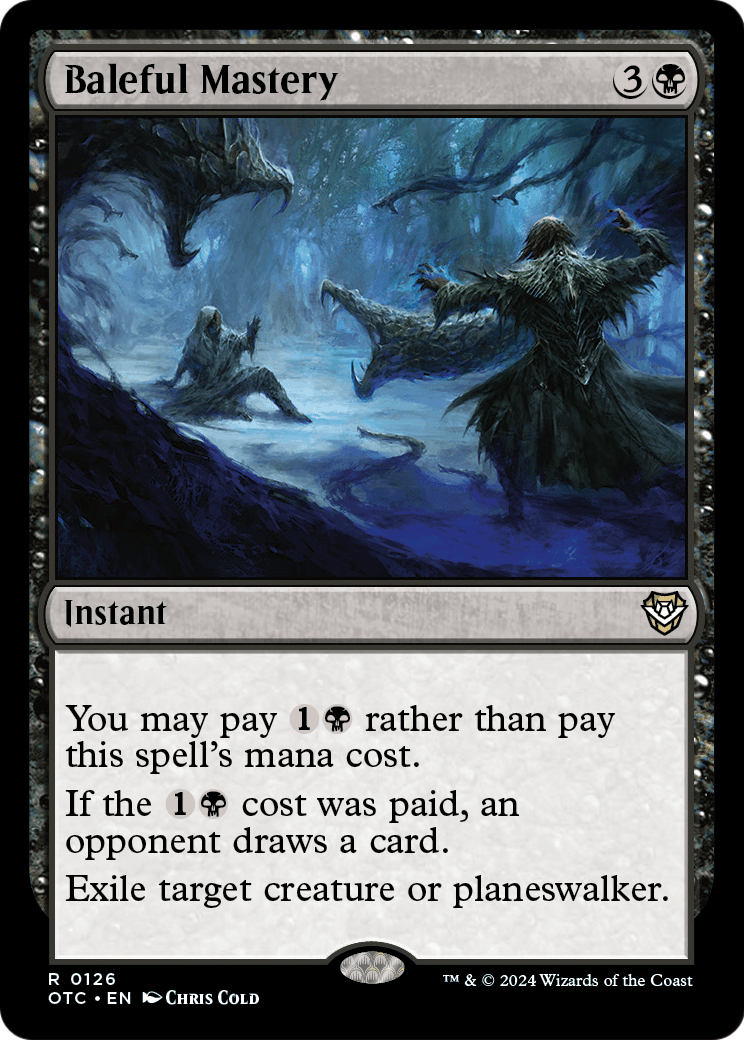 Baleful Mastery (OTC-126) [Outlaws of Thunder Junction Commander]