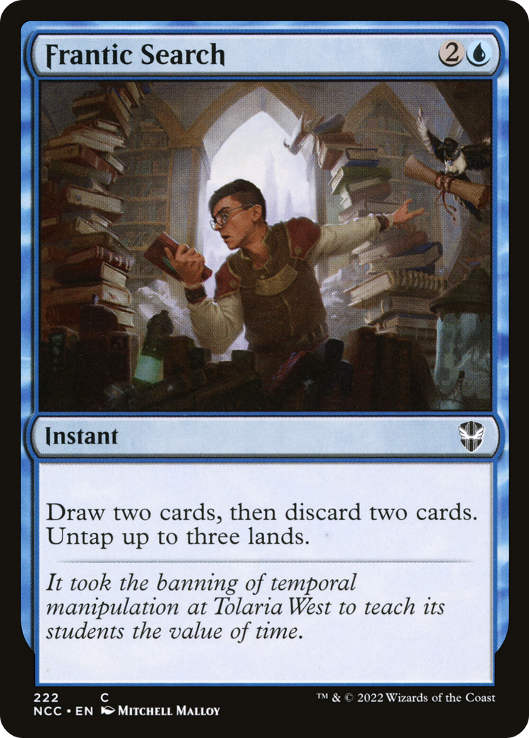 Frantic Search (NCC-222) [New Capenna Commander]