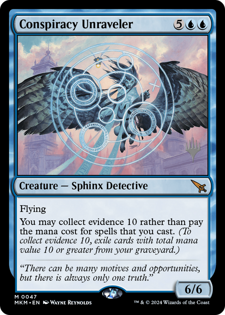 Conspiracy Unraveler (PPMKM-047) [Promo Pack: Murders at Karlov Manor Promos] Foil