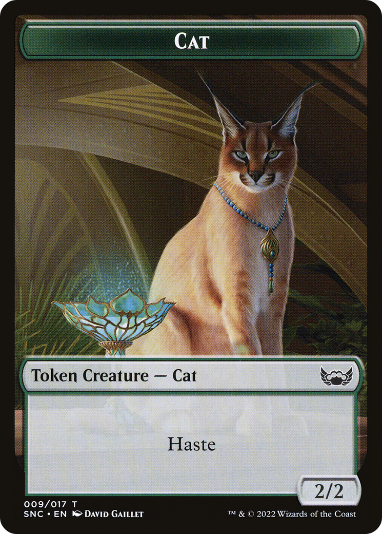 Cat (TSNC-009) [Streets of New Capenna Tokens] Foil