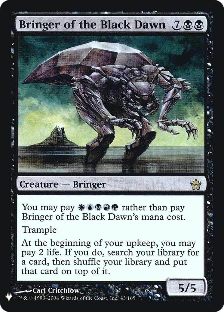 Bringer of the Black Dawn (LIST-5DN-43) [The List] Foil