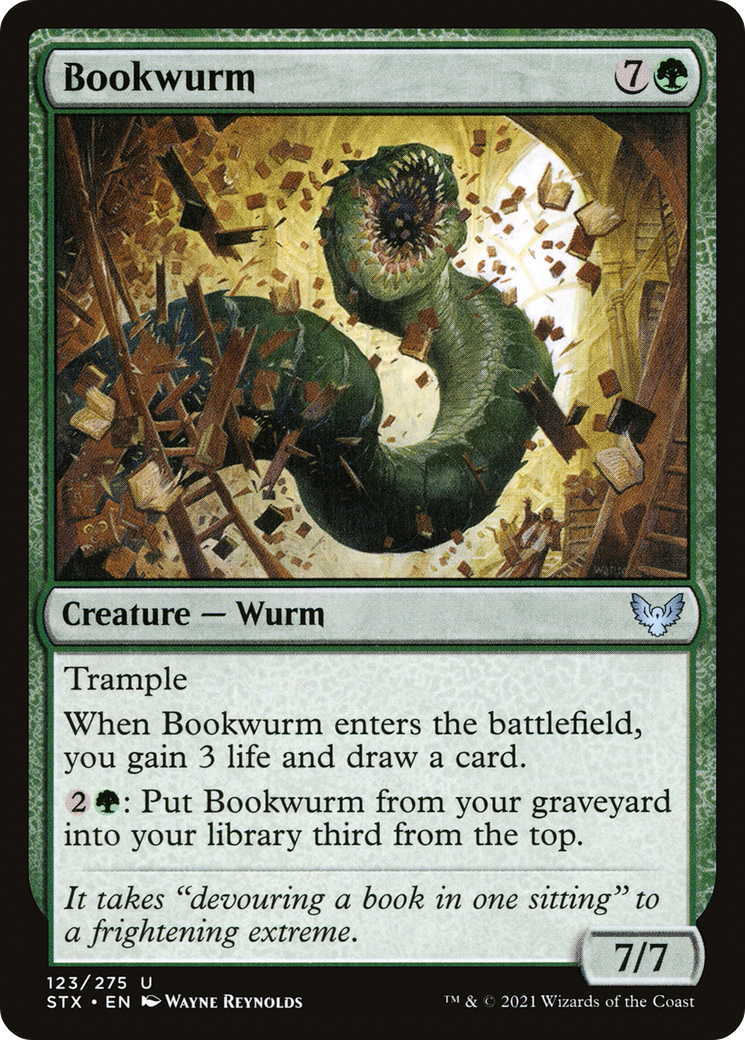 Bookwurm (STX-123) [Strixhaven: School of Mages]