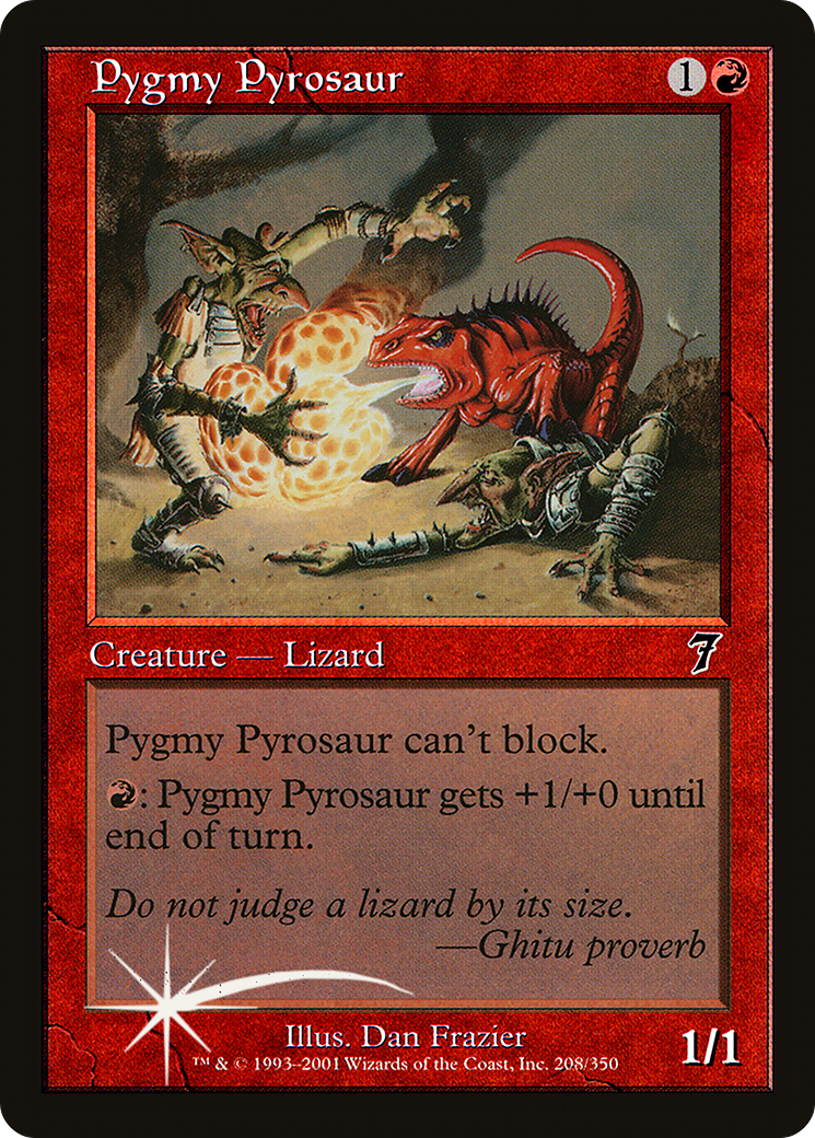 Pygmy Pyrosaur (7ED-208★) [7th Edition]