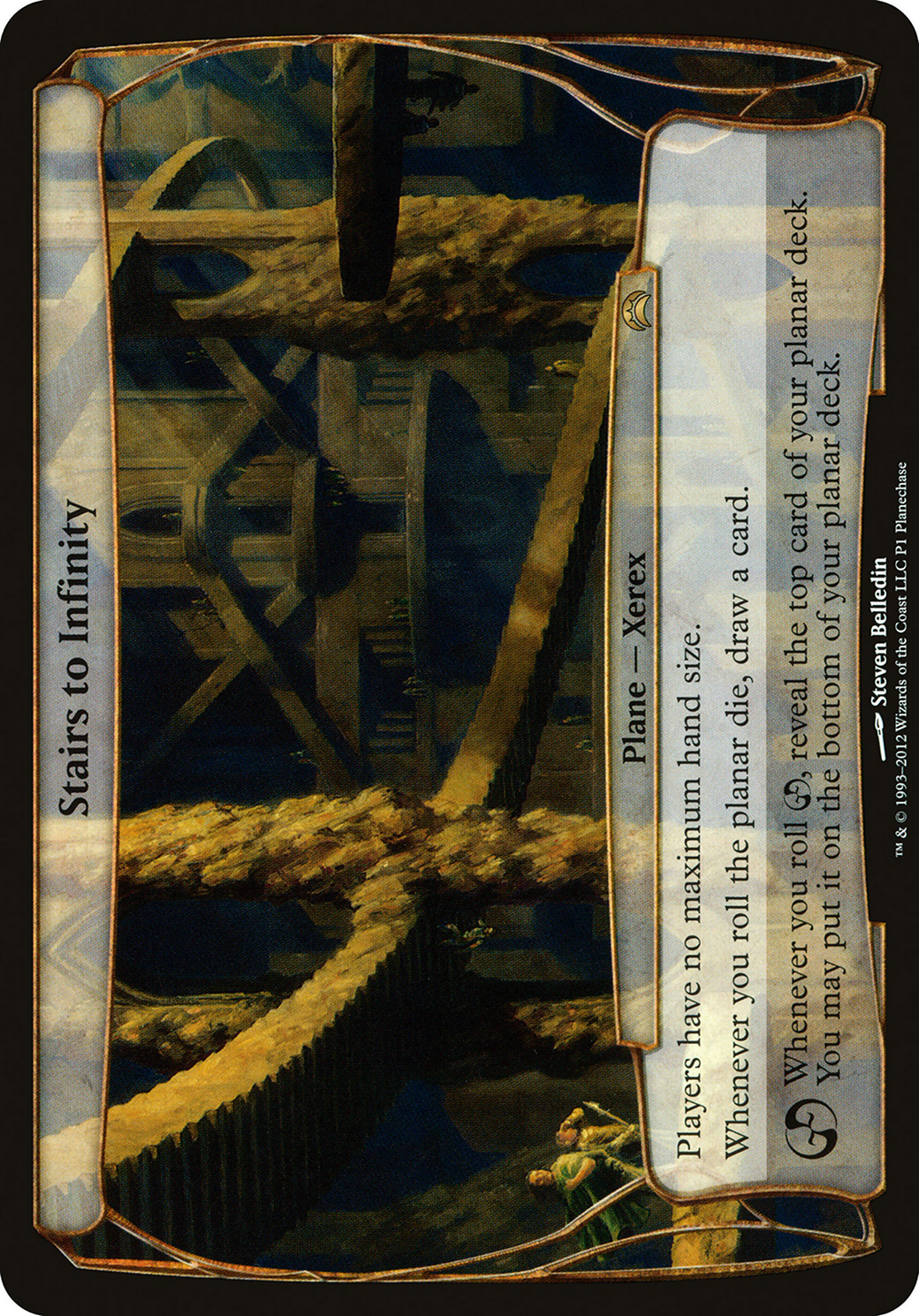 Stairs to Infinity (Release Event Promo) (OVER-001) [Planechase Promos]