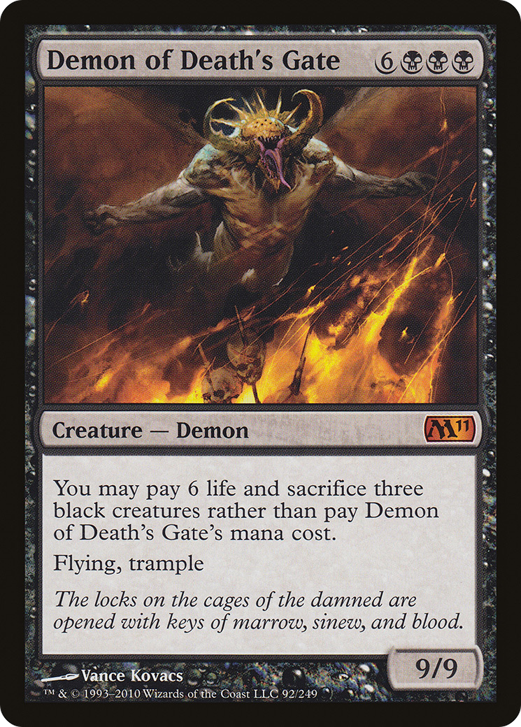 Demon of Death's Gate (M11-092) [Magic 2011] Foil