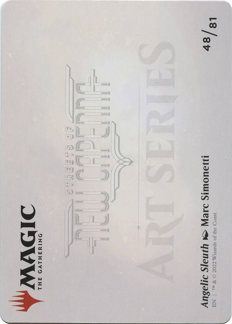 Angelic Sleuth // Angelic Sleuth (ASNC-048) (Borderless) [New Capenna Art Series] Foil
