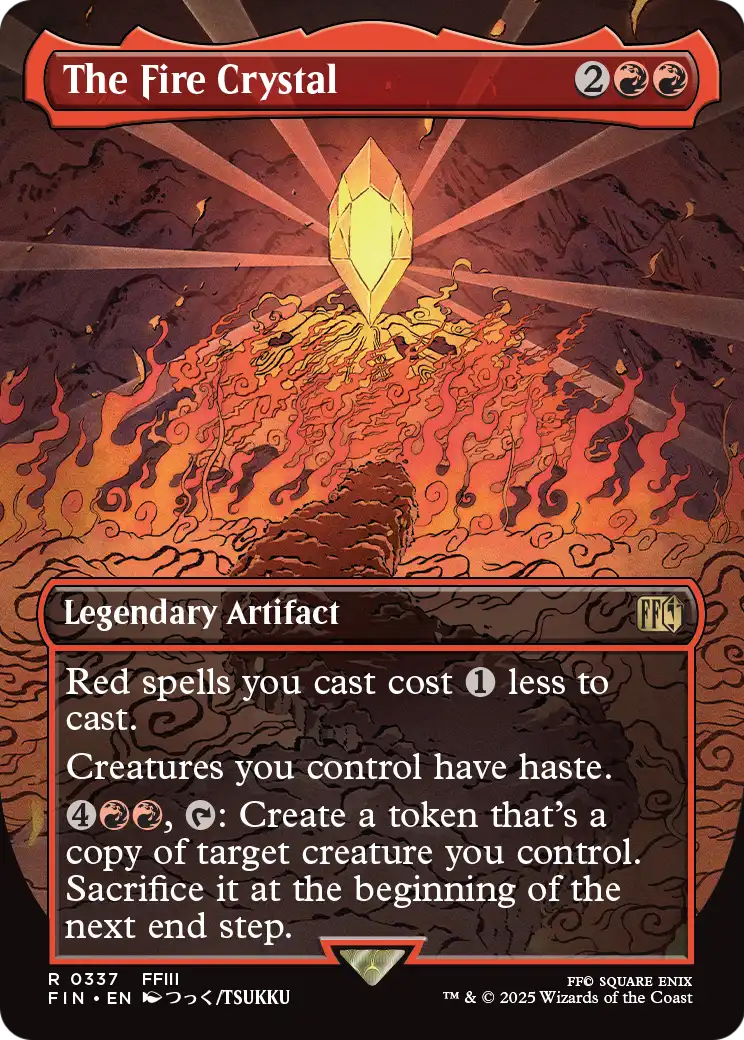 The Fire Crystal (Borderless) (FIN-337) [FINAL FANTASY]