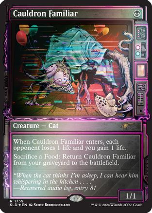 Cauldron Familiar (Rainbow Foil) (SLD-1759) [Secret Lair Drop Series] Foil