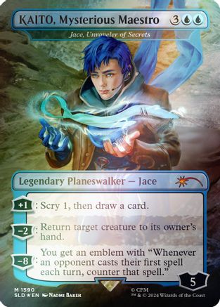 KAITO, Mysterious Maestro - Jace, Unraveler of Secrets (Rainbow Foil) (SLD-1590) [Secret Lair Drop Series] Foil
