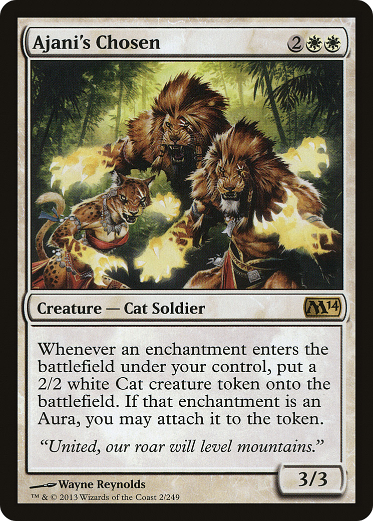 Ajani's Chosen (M14-002) [Magic 2014] Foil