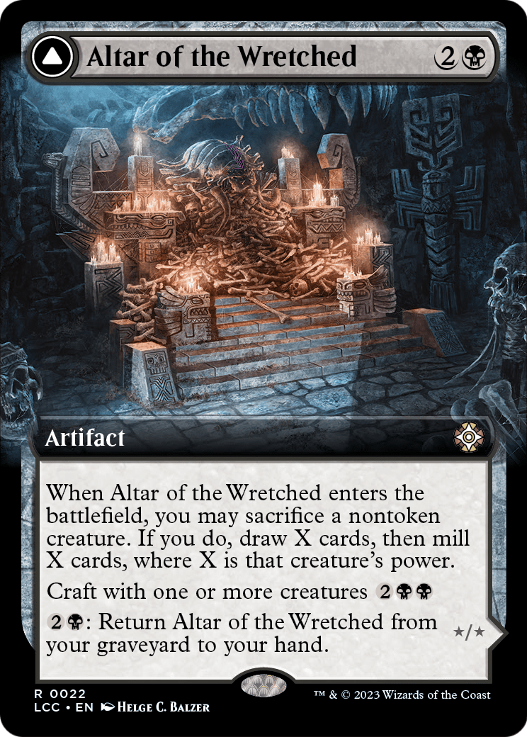 Altar of the Wretched (Extended Art) (LCC-022) [The Lost Caverns of Ixalan Commander] Foil