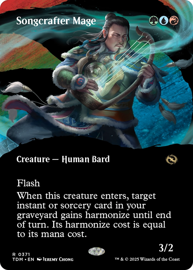 Songcrafter Mage (Borderless) (TDM-371) (Showcase) [Tarkir: Dragonstorm] Foil