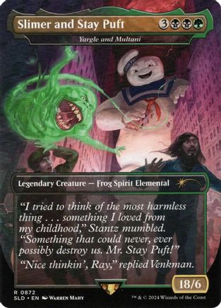 Slimer and Stay Puft - Yargle and Multani (SLD-872) [Secret Lair Drop Series]