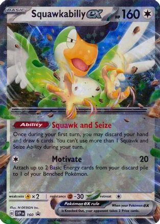 Squawkabilly ex (160) [SV Scarlet & Violet Promo Cards] Holofoil - Promo