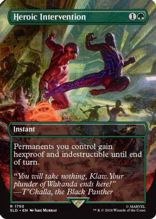 Heroic Intervention (Rainbow Foil) (SLD-1750) [Secret Lair Drop] Foil