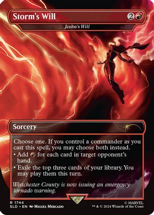 Storm's Will - Jeska's Will (Rainbow Foil) (SLD-1744) [Secret Lair Drop Series] Foil