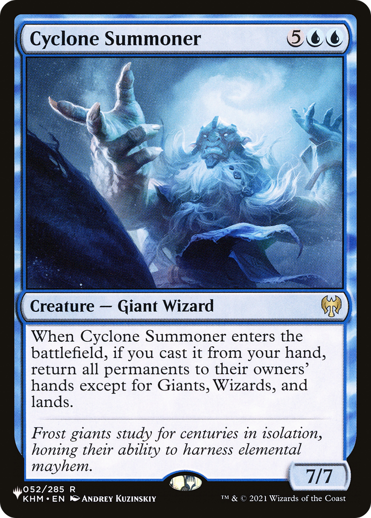 Cyclone Summoner (LIST-KHM-52) [The List Reprints]