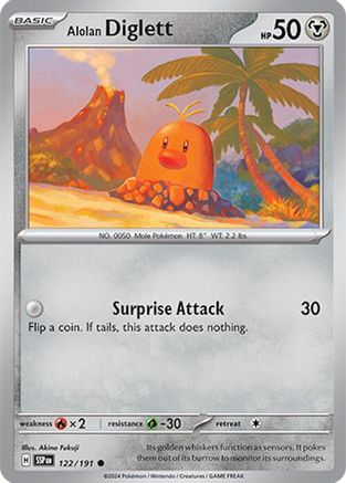 Alolan Diglett (122) [SV08 Surging Sparks] - Common