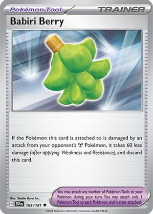 Babiri Berry (163) [SV08 Surging Sparks] Reverse Holofoil - Uncommon