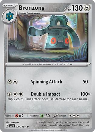 Bronzong (127) [SV08 Surging Sparks] Reverse Holofoil - Common