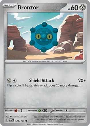 Bronzor (126) [SV08 Surging Sparks] Reverse Holofoil - Common
