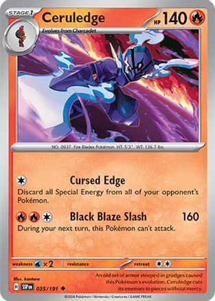 Ceruledge (035/191) [SV08 Surging Sparks] Reverse Holofoil - Uncommon