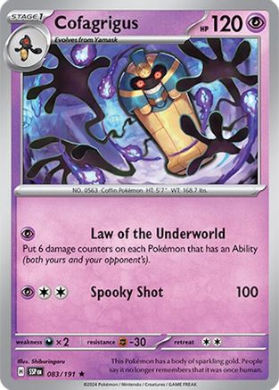 Cofagrigus (083) [SV08 Surging Sparks] Holofoil - Rare