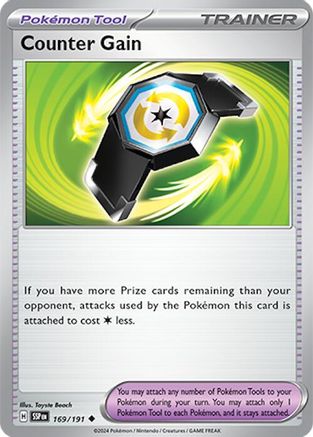 Counter Gain (169) [SV08 Surging Sparks] Reverse Holofoil - Uncommon