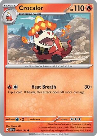 Crocalor (030) [SV08 Surging Sparks] Reverse Holofoil - Common