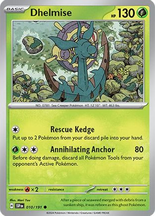 Dhelmise (010) [SV08 Surging Sparks] Reverse Holofoil - Common