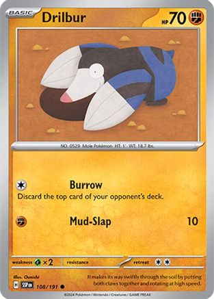 Drilbur (108) [SV08 Surging Sparks] - Common