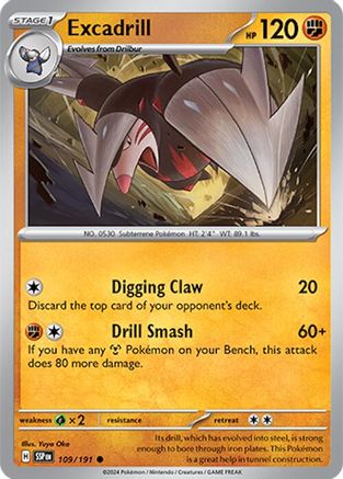 Excadrill (109) [SV08 Surging Sparks] - Common