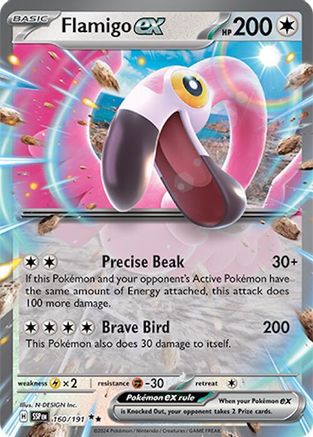 Flamigo ex (160) [SV08 Surging Sparks] Holofoil - Double Rare