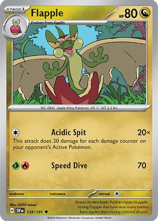 Flapple (139/191) [SV08 Surging Sparks] Reverse Holofoil - Uncommon