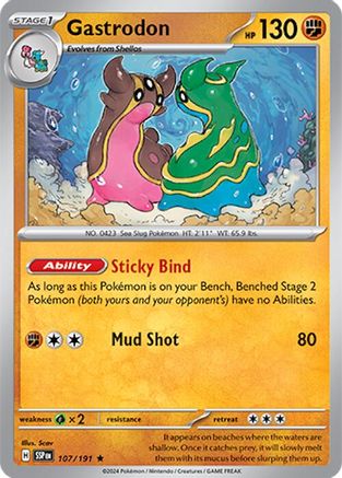 Gastrodon (107) [SV08 Surging Sparks] Reverse Holofoil - Rare