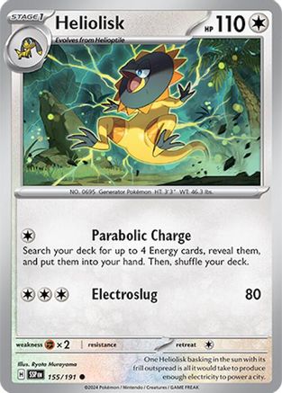 Heliolisk (155) [SV08 Surging Sparks] Reverse Holofoil - Common