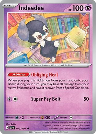 Indeedee (093) [SV08 Surging Sparks] Reverse Holofoil - Uncommon