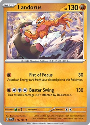 Landorus (110) [SV08 Surging Sparks] Reverse Holofoil - Rare