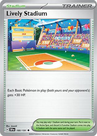 Lively Stadium (180) [SV08 Surging Sparks] Reverse Holofoil - Uncommon