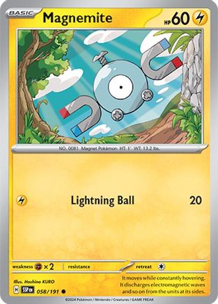 Magnemite (058) [SV08 Surging Sparks] Reverse Holofoil - Common