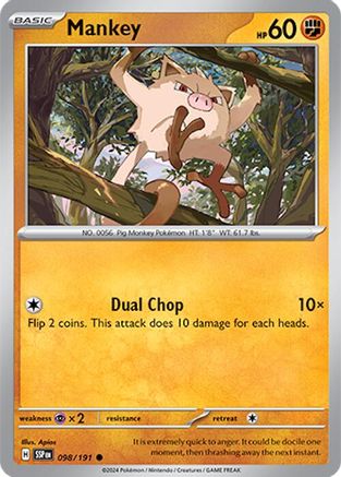 Mankey (098) [SV08 Surging Sparks] - Common