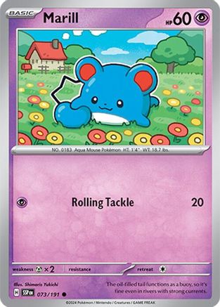Marill (073) [SV08 Surging Sparks] Reverse Holofoil - Common